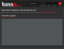 Tablet Screenshot of bassquarterly.de